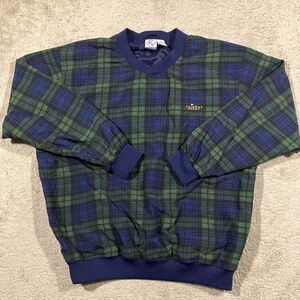 Vintage Fairway Sport Black Watch Plaid Jacket Mens XL Golf Outdoors Grandpacore